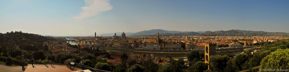 Panoramic photo Piazzale Michelangelo