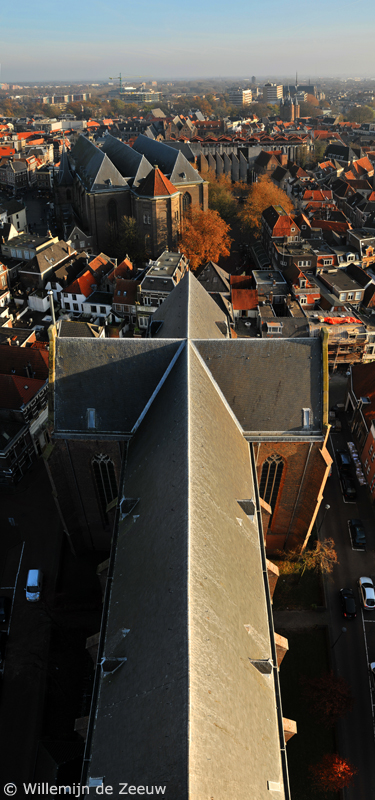 Vertical panoramic photo Zwolle The Netherlands