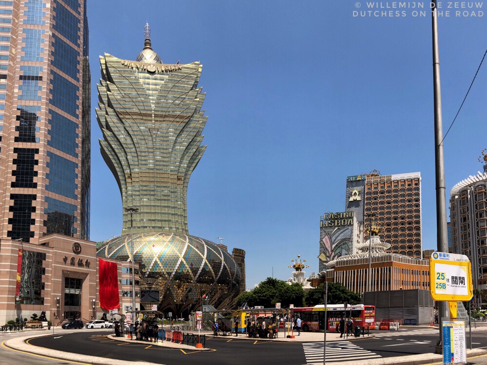 Grand Lisboa hotel on a day trip to Macao